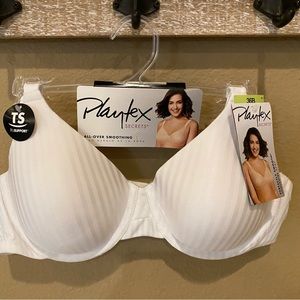 💥 SALE NWT Playtex Perfectly Smooth Bra Underwire in White 4747
